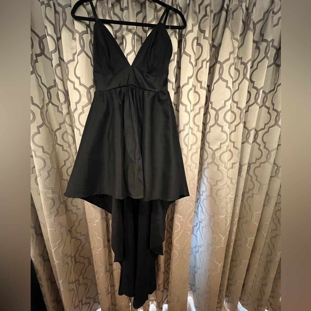 Special Occasion dress by IRIS. Size M. Black high low style. Beautiful. NEW